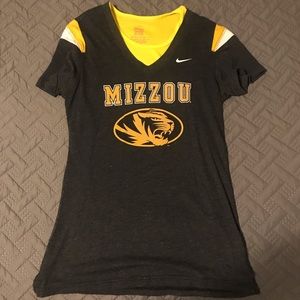 Nike brand Mizzou / Missouri Tigers tee S w/ tank